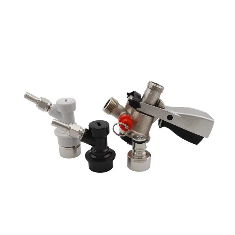 Home Brew Beer keg coupler s-type with ball lock Disconnect conversion kit S System Keg Tap Coupler & Keg Adapter Kit (3)