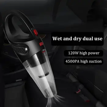 

Wireless Car Vacuum Cleaner Wet And Dry Dual Use Portable 4500mbar 120W Auto Handheld Vacuum Cleaner For Car Home