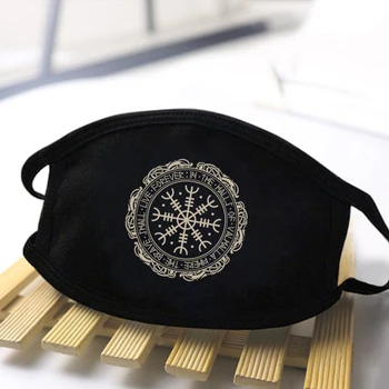 

Odin Vinkings Print Masks Unisex Winter is Coming Stark Black Anti Dust Windproof Resuable Breathable Respirator Mouth Muffles