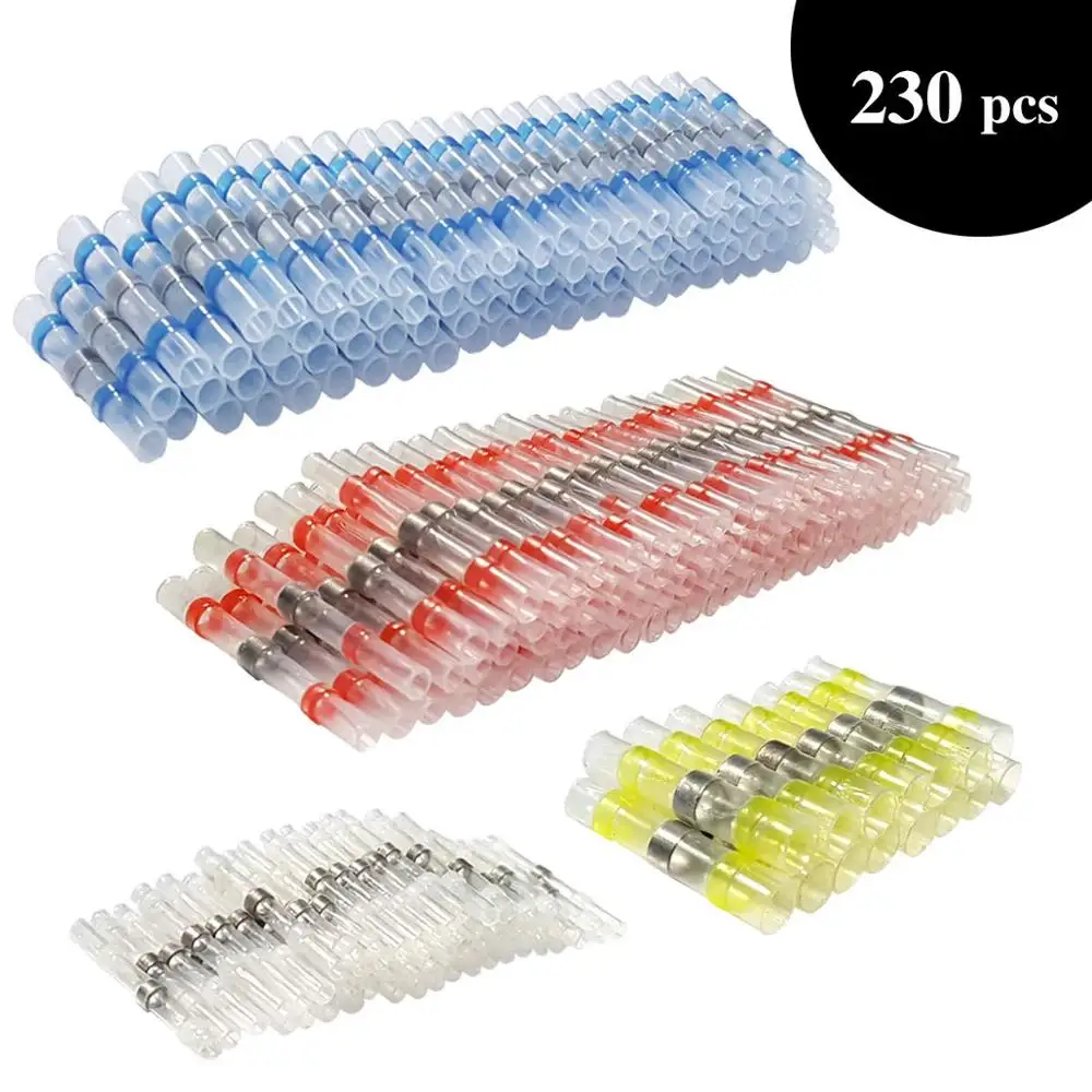 

230PCS Solder Seal Heat Shrink Wire Connectors
