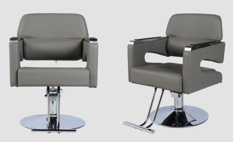 Barber shop chairs, special chairs for hair salons, stainless steel net red hairdressing chairs, liftable barber liftabl
