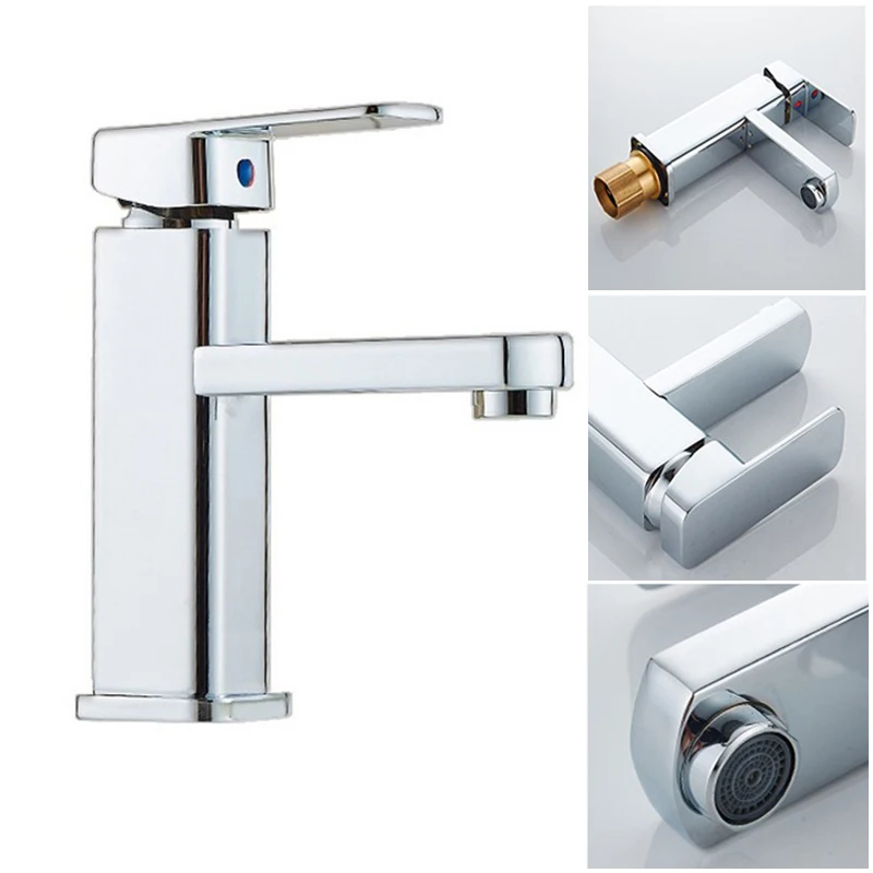 Badarmatur Wasserhahn Waschtisch Mischbatterie Einhebelmischer Waschbecken Bad Toilette HKS99