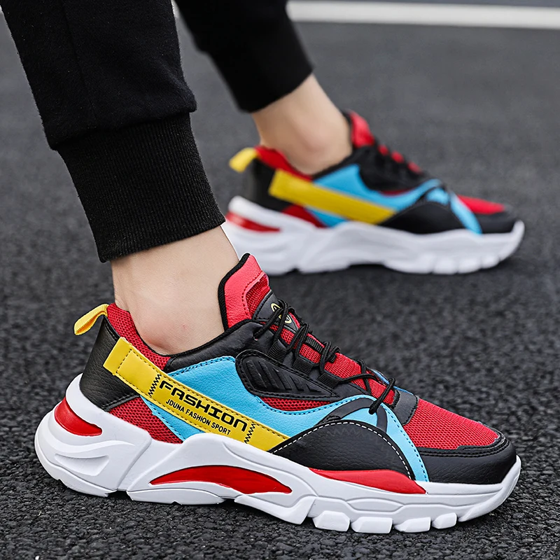 Baideng/Мужские Красные кроссовки; chaussure homme; Мужские дышащие кроссовки для бега; удобные беговые кроссовки; zapatillas hombre; мужские кроссовки