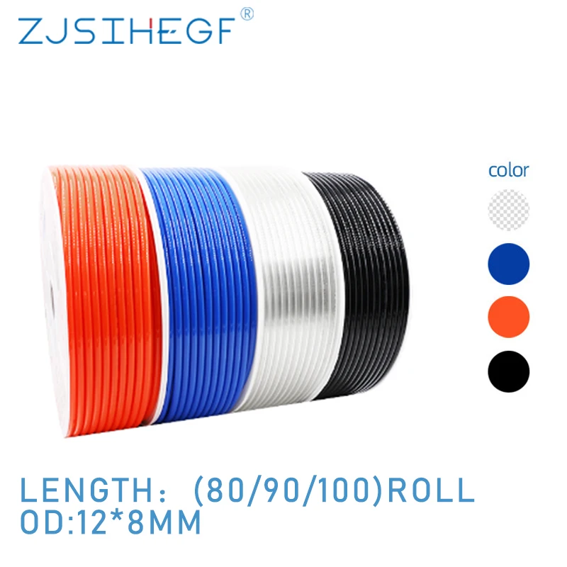 ZJSIHEGF 12mmx8mm Air Pipe High Quality Pneumatic Component For Compressor Hose Wholesale | Обустройство дома