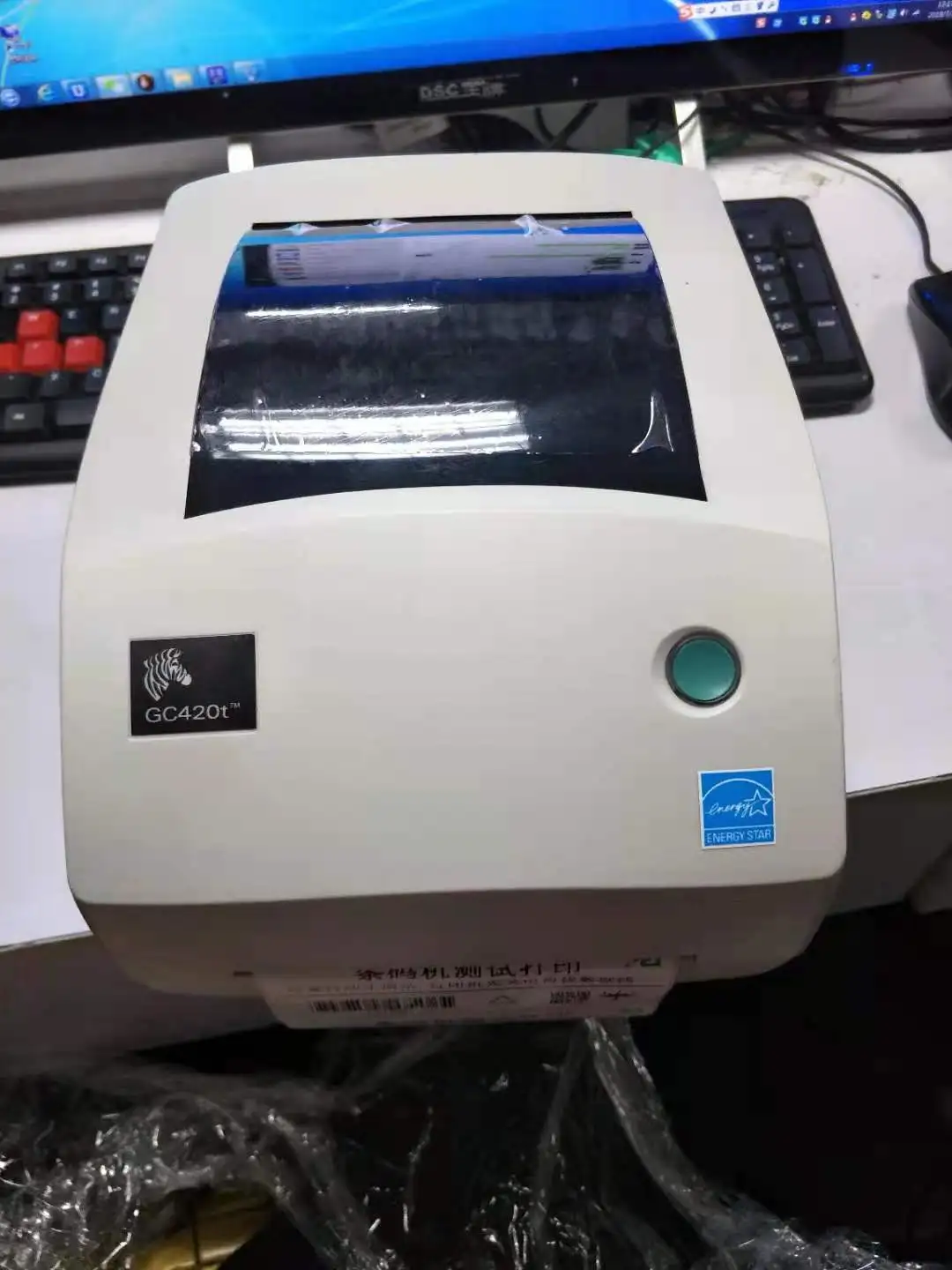 

7 шт. Настольный термопринтер Zebra GC420t, ширина печати 4 в USB, последовательное и параллельное подключение портов
