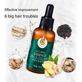 

Ginger Hair Curing Essence Oil 30ml Loss Treatement Growth Hair Anti Hair Loss Prevention Alopecia Damaged Liquid Hair Repair