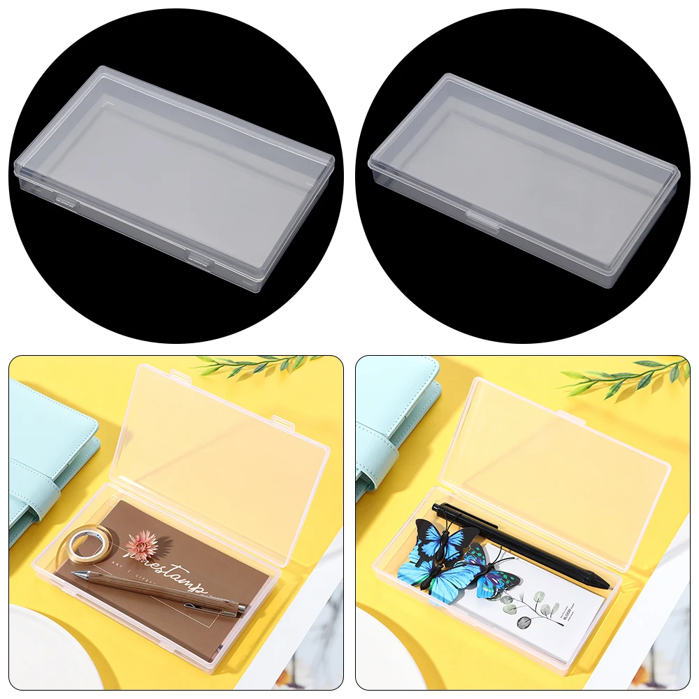 Clear Desktop Organizer and Storage Box for Home, Office, and School Use