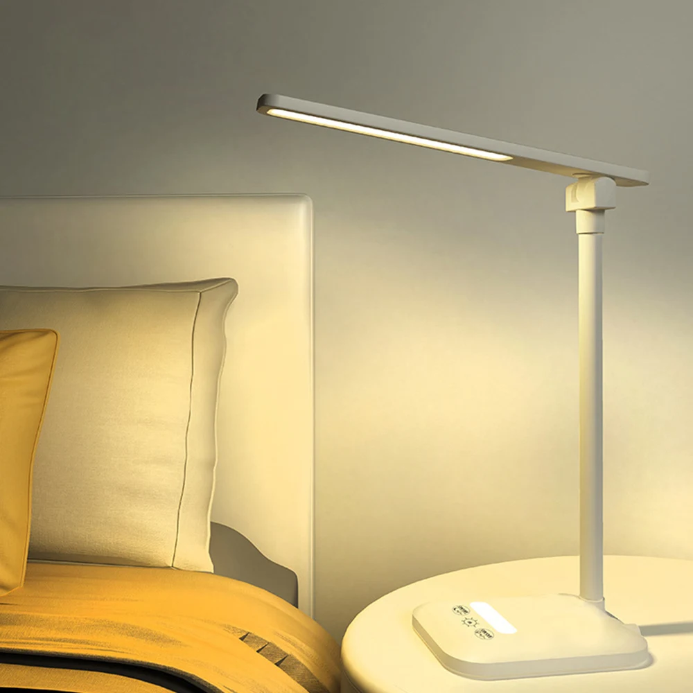 Настольная лампа, светодиодная настольная лампа с сенсорным зажимом, лампа для учебы, флексографская лупа, настольный Usb Настольный светильник, перезаряжаемый светильник, 4 цвета - Цвет корпуса: G230604A