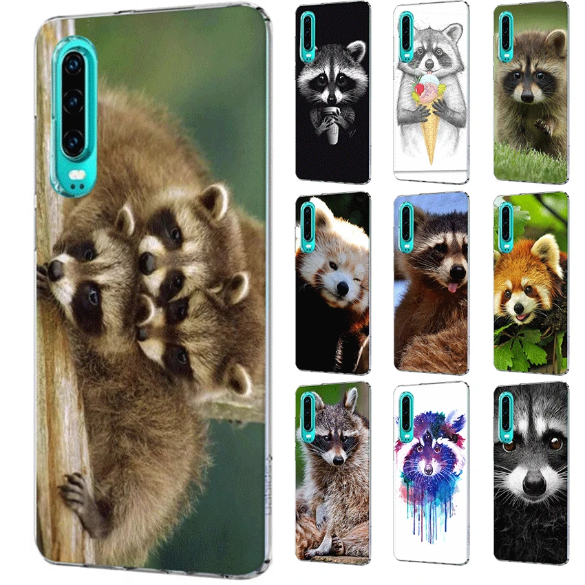 Чехол для мобильного телефона huawei P30 P20 P10 P9 P8 P Sart Z Lite Pro Жесткий чехол с енотом