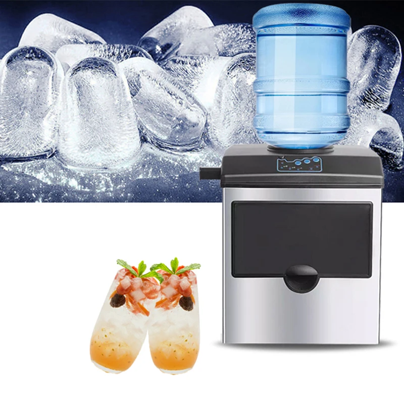 

220V Ice Maker Automatic Ice Cube Making Machine Electric Bullet Round Ice Make Machine For Coffee Bar Teamilk Shop