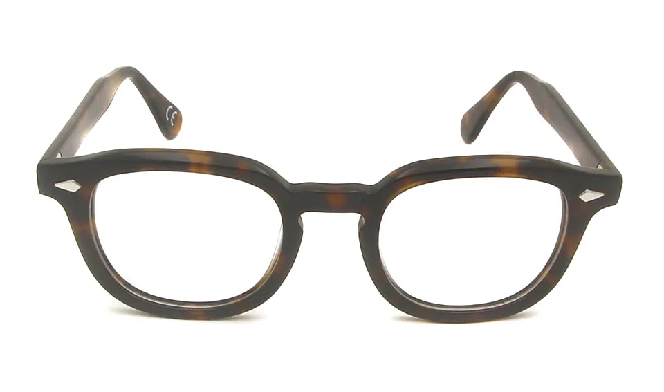 Круглые женские прозрачные ацетатные очки с оправой, мужские очки по рецепту, очки для близорукости, Маленькие Средние винтажные прозрачные очки с заклепками