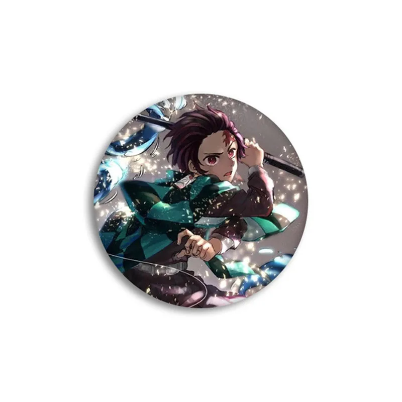14 Anime Demon Slayer Kimetsu no Yaiba Kamado Tanjirou Pins For Backpacks Cartoon Pin Badge Decoration Brooches Metal Badges for - Color: 14