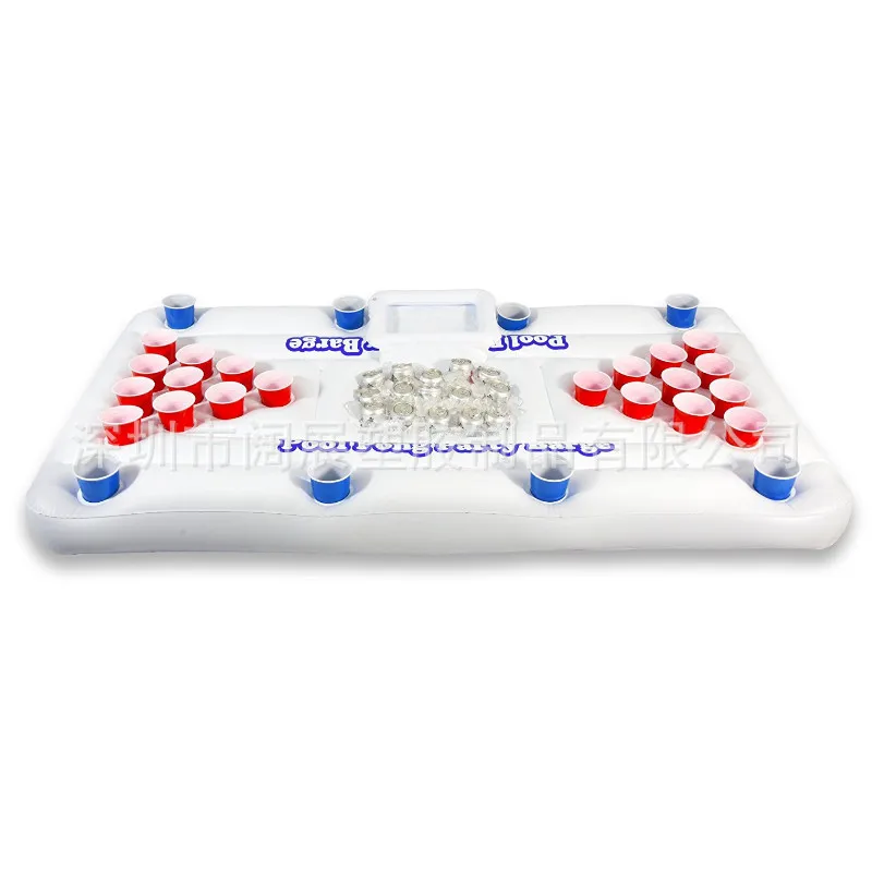 Outdoor Toys 0.8mm Pvc 185*85*20cm Inflatable Water Drain Chair Float/bed/raft Swimming Pool Accessories Game Table For Adult