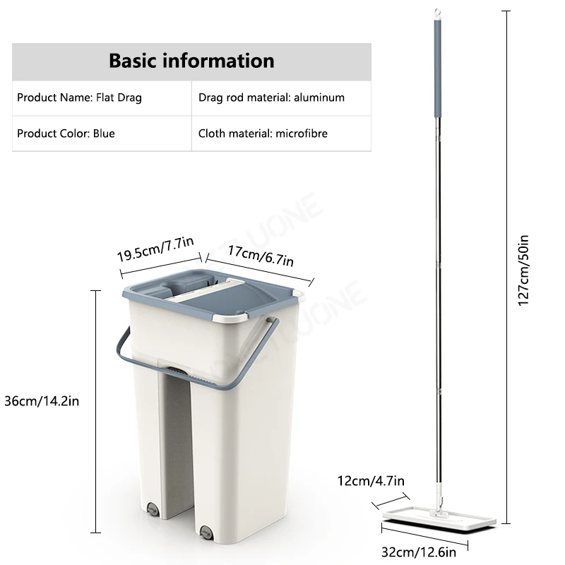 Волшебная швабра автоматическая вращающаяся Швабра без рук ультратонкая тряпка