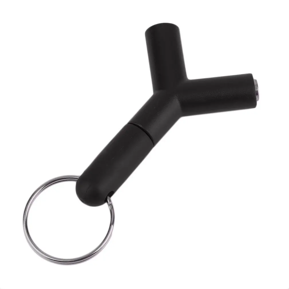 

Convenient Audio Line Cable One To Two 3.5mm Couple Lovers Deconcentrator Key Ring Music Sharing Device