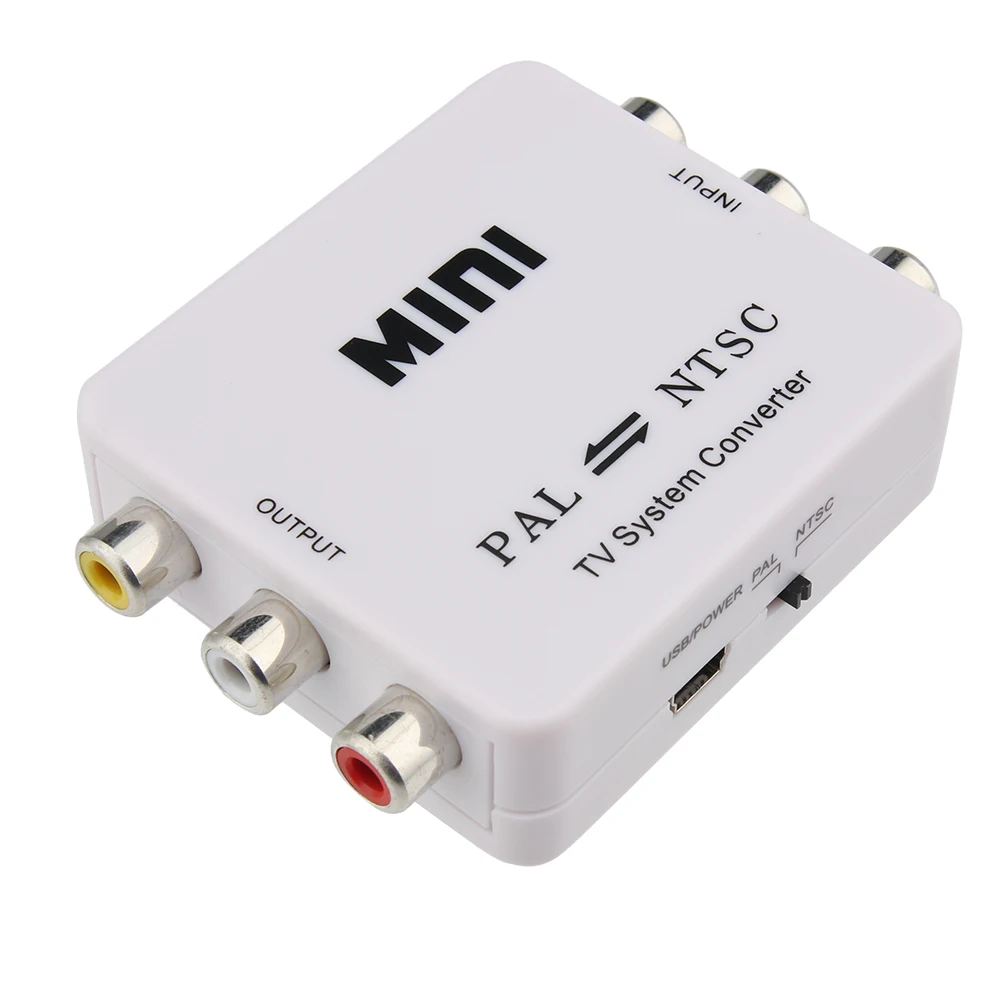 PAL NTSC SECAM к NTSC PAL ТВ Видео система конвертер коммутатор адаптер QT