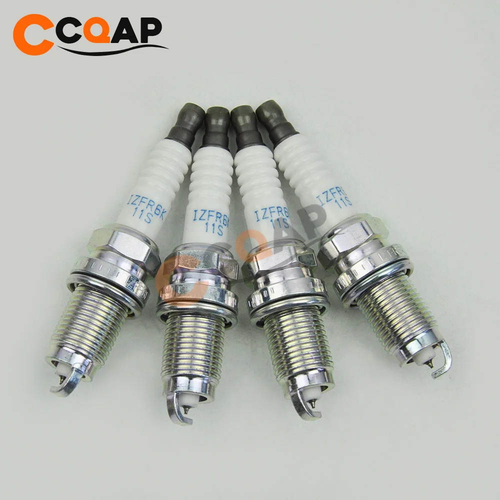 4 6PCS iridium IZFR6K 11S IZFR6K11S fit for 5266 IZFR6K 11 IZFR6K 11NS ...