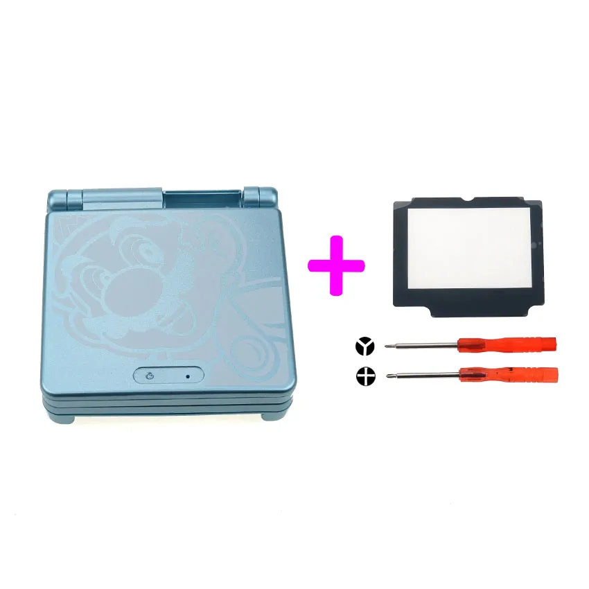 O Cltgxdd мультфильм полный корпус оболочки с кнопкой Замена для Nintendo Gameboy Advance SP для GBA SP игровая консоль чехол - Цвет: O