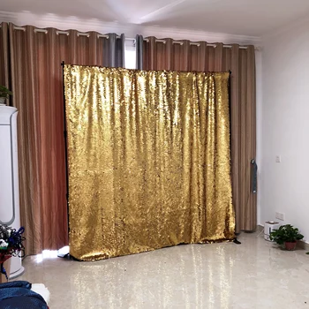 

8ft/240cm popular color gold large sequin photo booth background