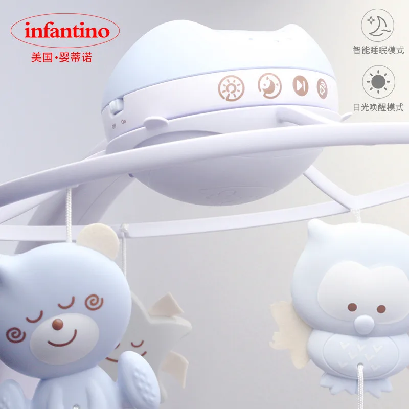

Infant Bed Bell Music Rotating Newborn Infant Bedside 0-6 Month Baby Toy Rotating Rattle