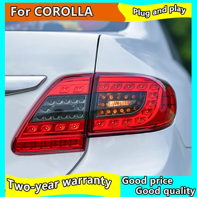 Автомобильный Стайлинг задний фонарь для Toyota corolla задний фонарь 2011-2013 светодиодные задние фары светодиодный DRL crolla задняя фара