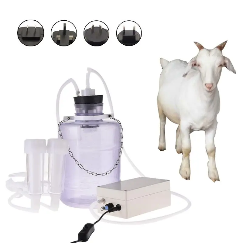 

Goat Milker Machine Electric Portable Cow Sheep Milking Machine Set Manual Pump