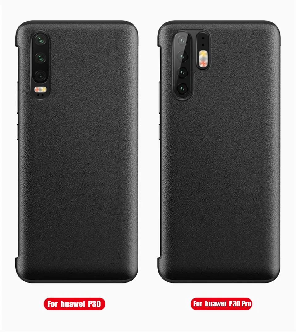 Кожаный флип-чехол для huawei p30 lite pro p30lite p30pro smart window coque чехол на huawey hauwei p 30 светильник чехол 30 lite 30pro