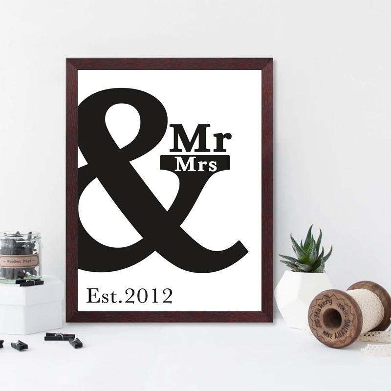Black-White-Minimalist-Mr-And-Mrs-Art-Canvas-Painting-Poster-Prints-Wall-Art-Pictures-For-Living (4)