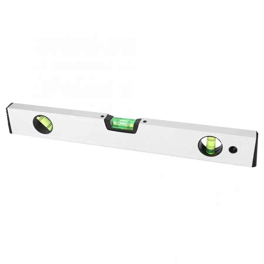 1 pcs 400mm Spirit Level Sliver High Accuracy Magnetic Aluminum Alloy Bubble Ruler Spirit Level Construction tools