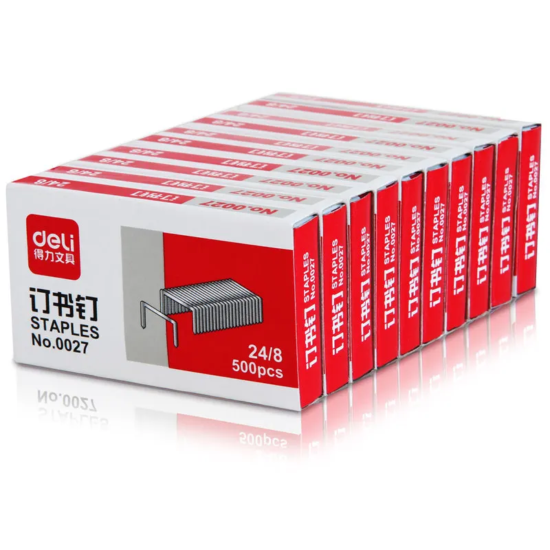 0027 Thick Nail Can Nail 50 Page Staples Thick Staples 24/8 Per Box 500 Office supplies classroom stationery stationery office s
