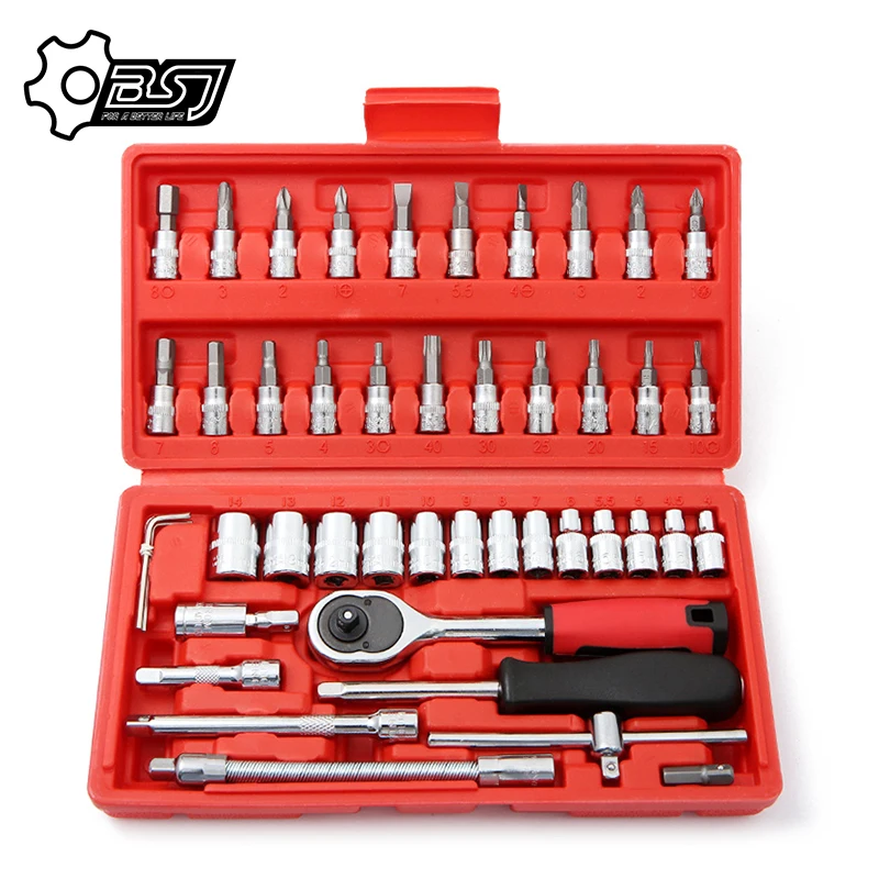 

Socket Wrench Tools Key Hand Tool Set Spanner Wrench Socket Hand Tools Wrenches Garage Tools Car Wrenchs Universal Ratchet