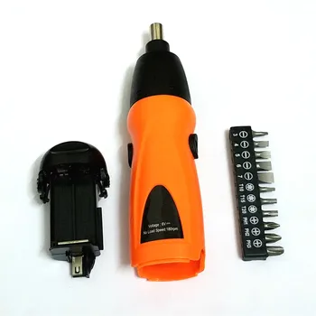 

1 Set Electrics Screwdriver 6V Electric Battery Powered Cordless Screwdriver Drill Bit Tool /w 11 Screws