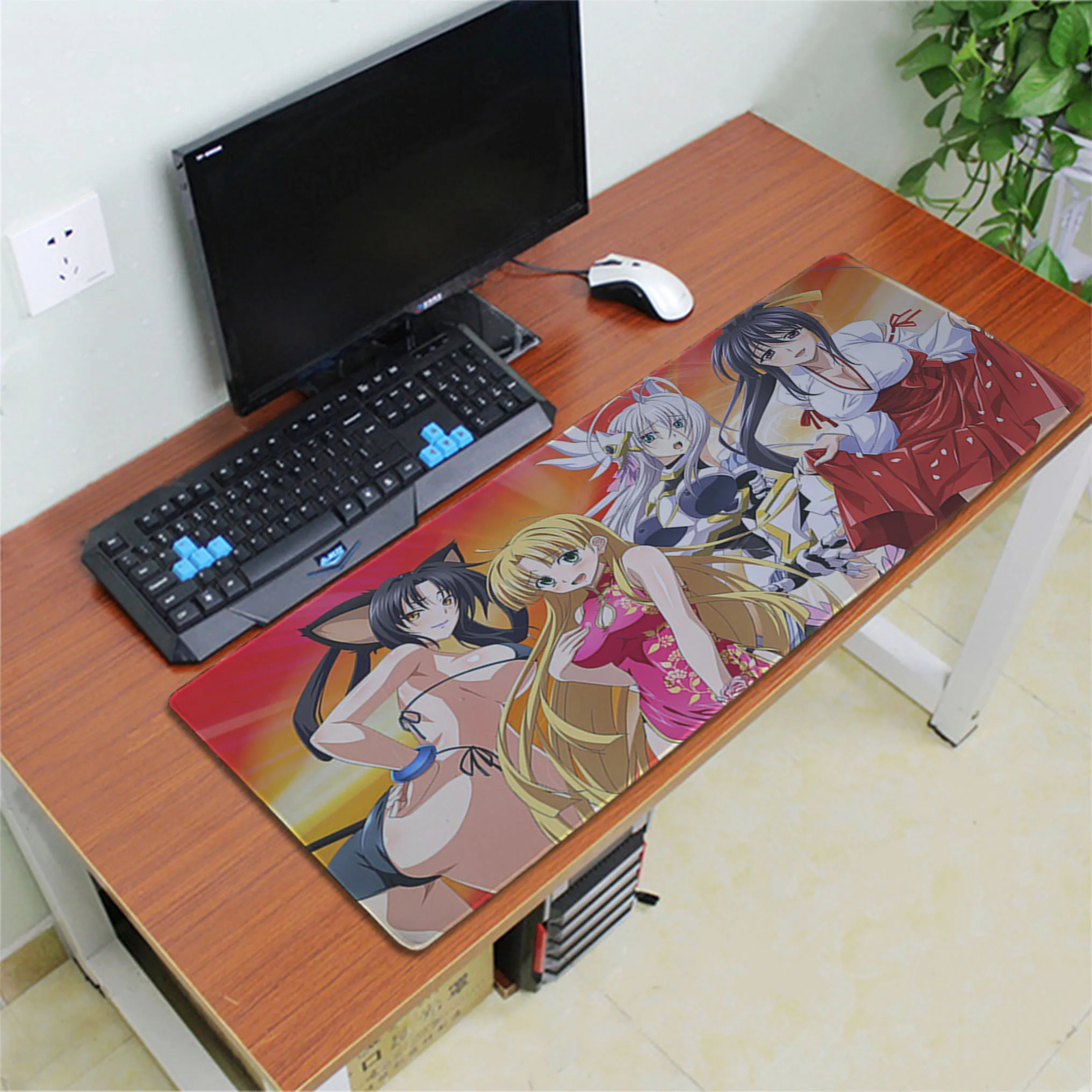 Lock Edge 40X90cm Коврик для мыши dxd для средней школы 800x300 мм, коврик для мыши, коврик для компьютерной мыши, Подарочный игровой коврик, высокое качество, коврик для мыши для геймера - Цвет: Lock Edge 40X90cm