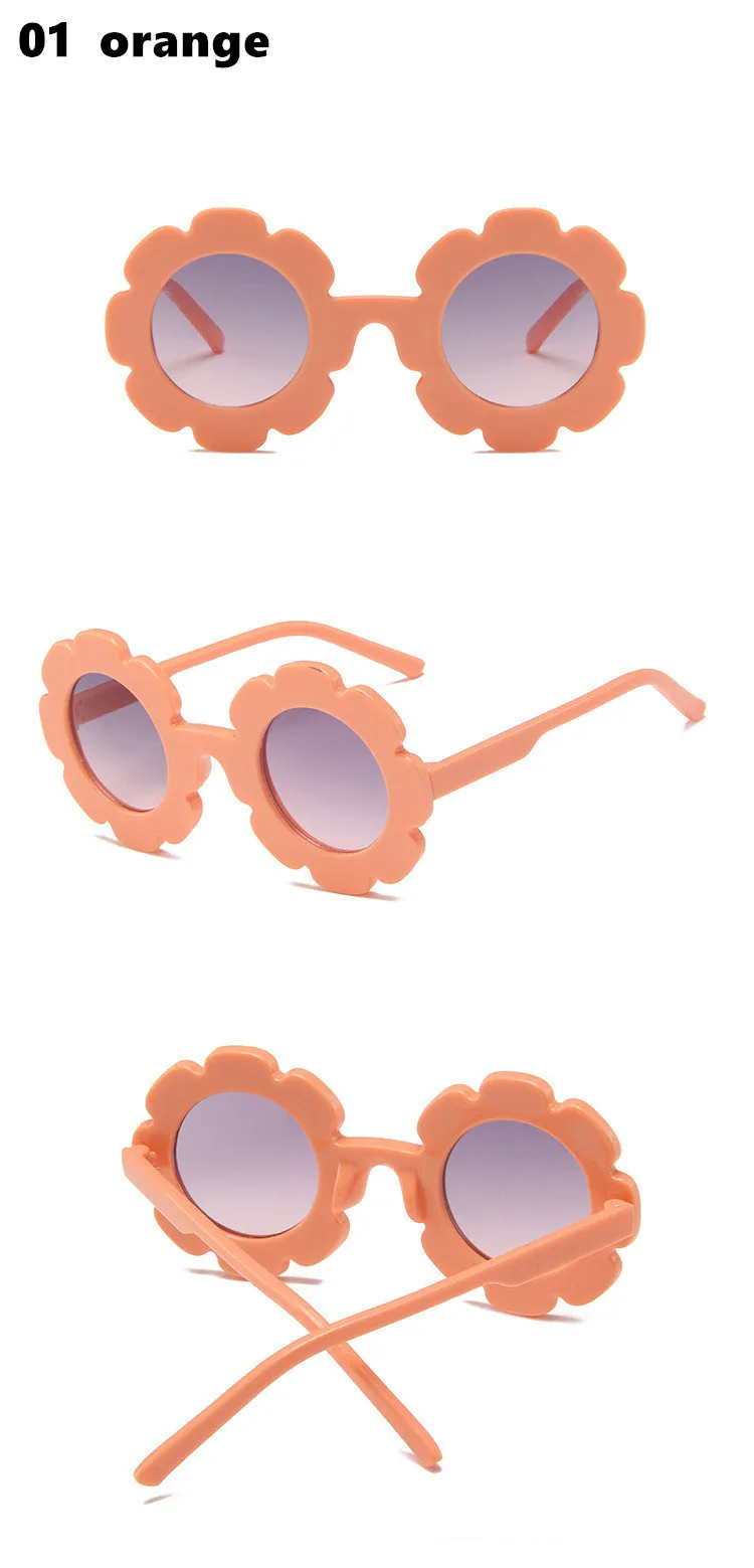 Винтажные очки детские солнцезащитные очки с круглым цветком Gafas детские спортивные солнцезащитные очки UV400 для девочек и мальчиков Oculos De Sol