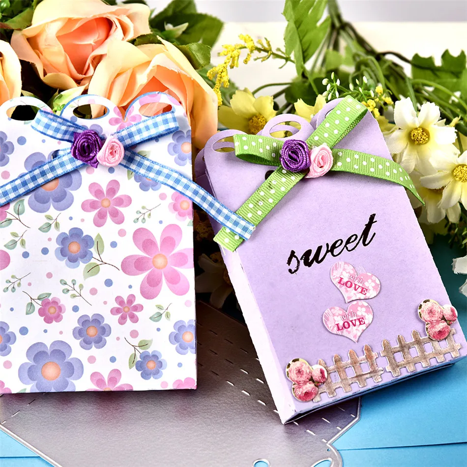 GJCrafts 130*109 мм штампы для резки Goft мешок коробка для конфет металлическая резка для DIY скрапбукинга карта альбом тиснение ремесла высечки