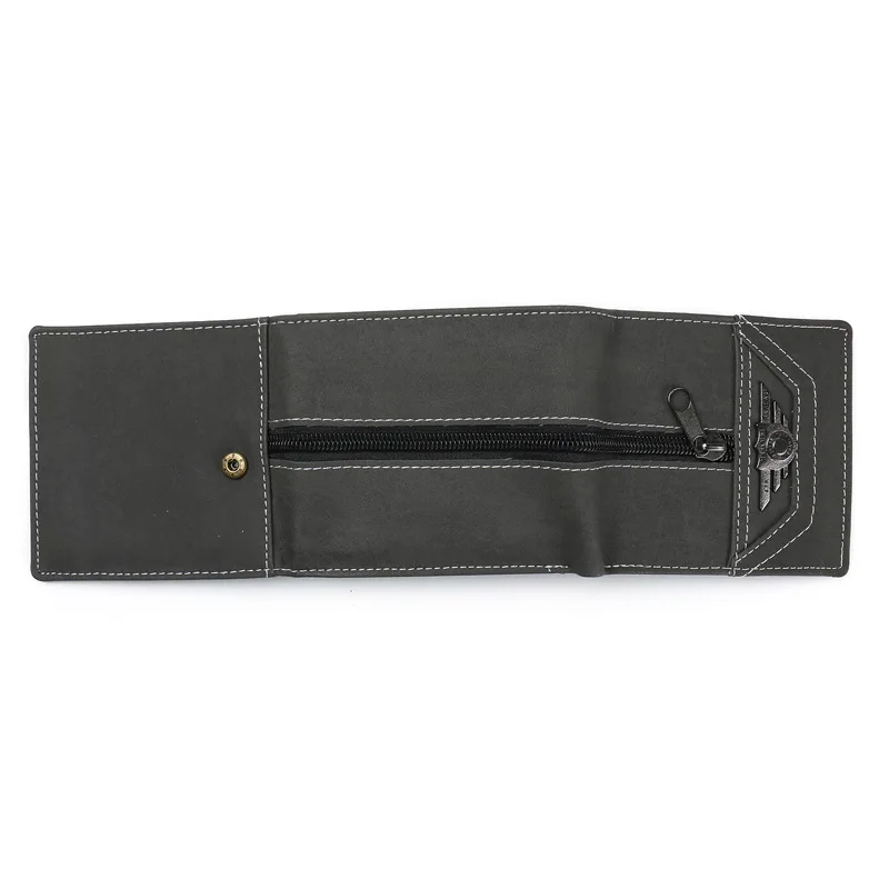 Кожаные винтажные мужские кошельки с карманом для монет небольшой кошелек