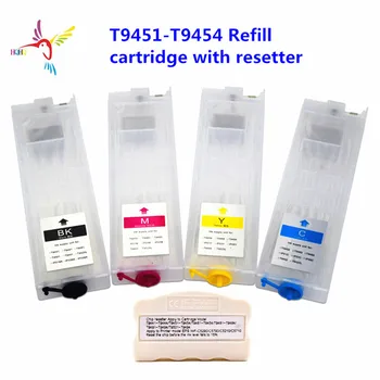 

T9451-T9454 Refillable cartridge and chip resetter for Epson WorkForce Pro WF-C5210/C5710/C5290/C5790 C5210/C5710 printer