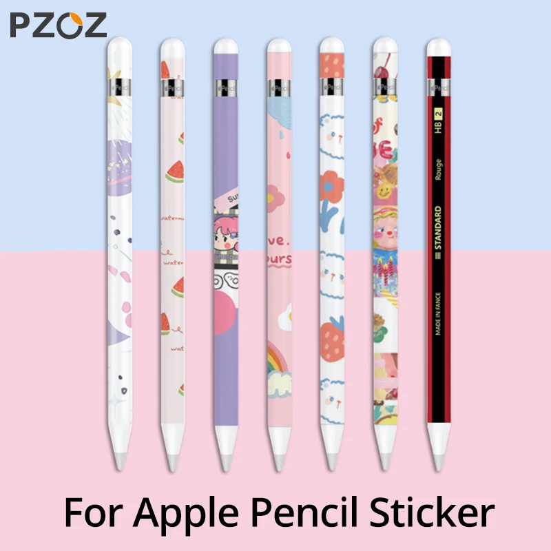 PZOZ pegatinas para lápiz Apple 1 2 papel protector, especialmente tratada, Ultra fino pintado pegatinas Stylus táctil pegatinas de pluma antideslizante