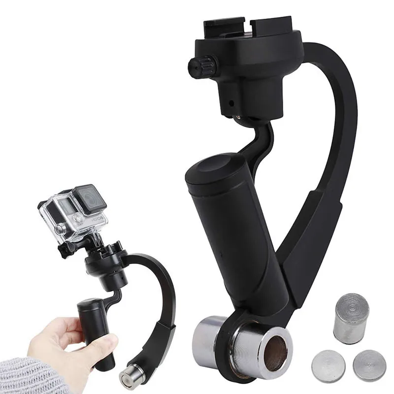 Мини Ручной Стабилизатор камеры видео Steadicam Gimbal для Gopro 5/6 xiaomi