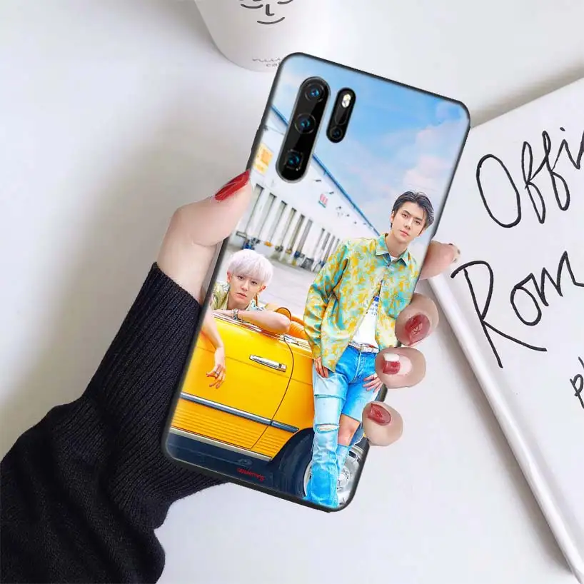 Черный чехол Kpop EXO для huawei mate 30 20 10 P30 P20 P10 Pro Lite P Smart Z мягкий чехол для телефона - Цвет: BS263-4