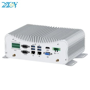 Günstig XCY Fanless Mini PC Intel Core I7 10510U I5 10210U 2xDDR4 RS232 RS422 RS485 2xLAN WiFi LPT PS/2 HDMI VGA 4G LTE SIM GPIO 6xUSB