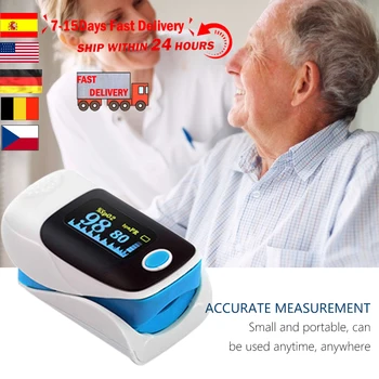 

Fingertip Blood Oxygen Monitor Blood Oxygen Fitness Tracker Digital LED Display Oximeter Oxygen Saturation Monitor Finger