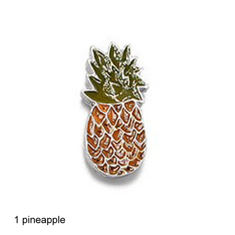 1 pineapple Мультяшные каваи Мини Сплав булавки значки на рюкзак значки 1 шт. летняя дамская брошь значок патч одежда сумка аксессуары значки - Цвет: 1 pineapple
