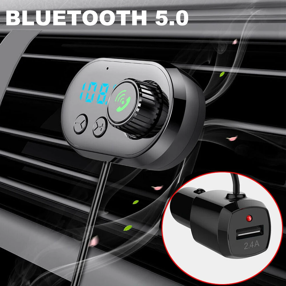 Bluetooth fm-передатчик автомобильный комплект A2DP беспроводной Автомобильный MP3-плеер Поддержка TF карты воспроизведения музыки с громкой связью Автомобильные аксессуары