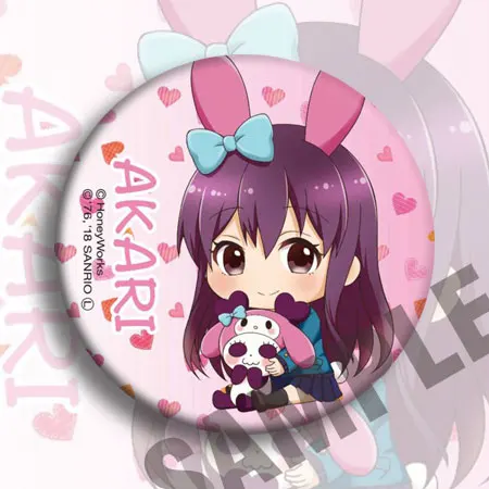 1 шт. HoneyWorks 58 мм x My Melody мультфильм значок брошь булавка круглый