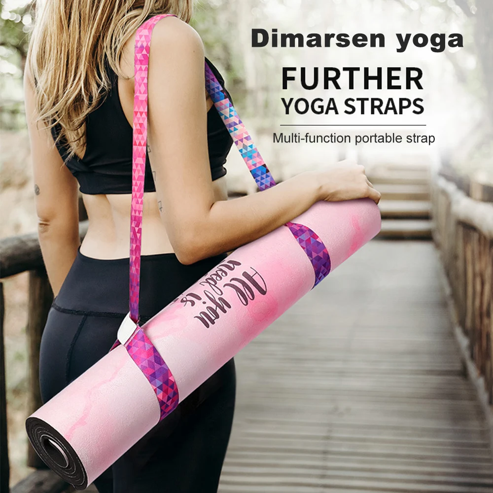 

Yoga Mat Carry Strap Adjustable Shoulder Strap For Yoga Mat Sling Pilates Exercise Fitness Elastic Yoga Belt