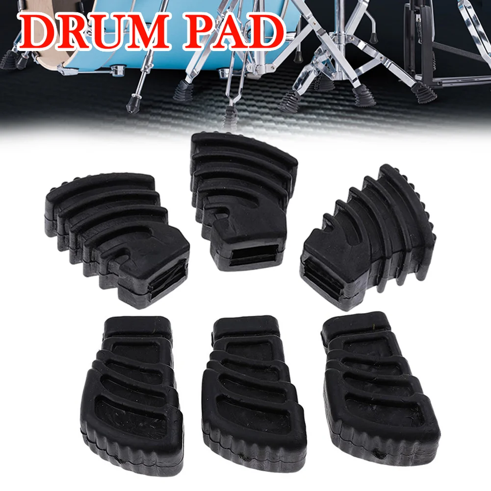 

Newly 3 Pcs Rubber Feet Replacement Portable Accessories for Drum Stands Percussionist BN99