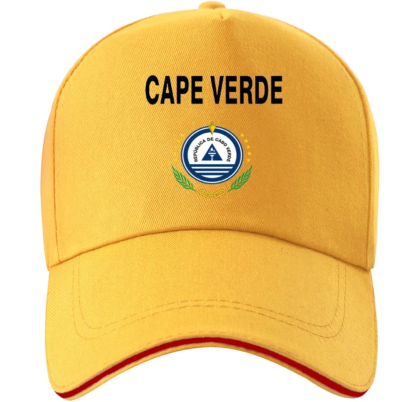 

Cape Verde Youth Diy Free Custom Made Name Number Country Hat Nation Flag Cv Portuguese College Print Photo Island Baseball Cap