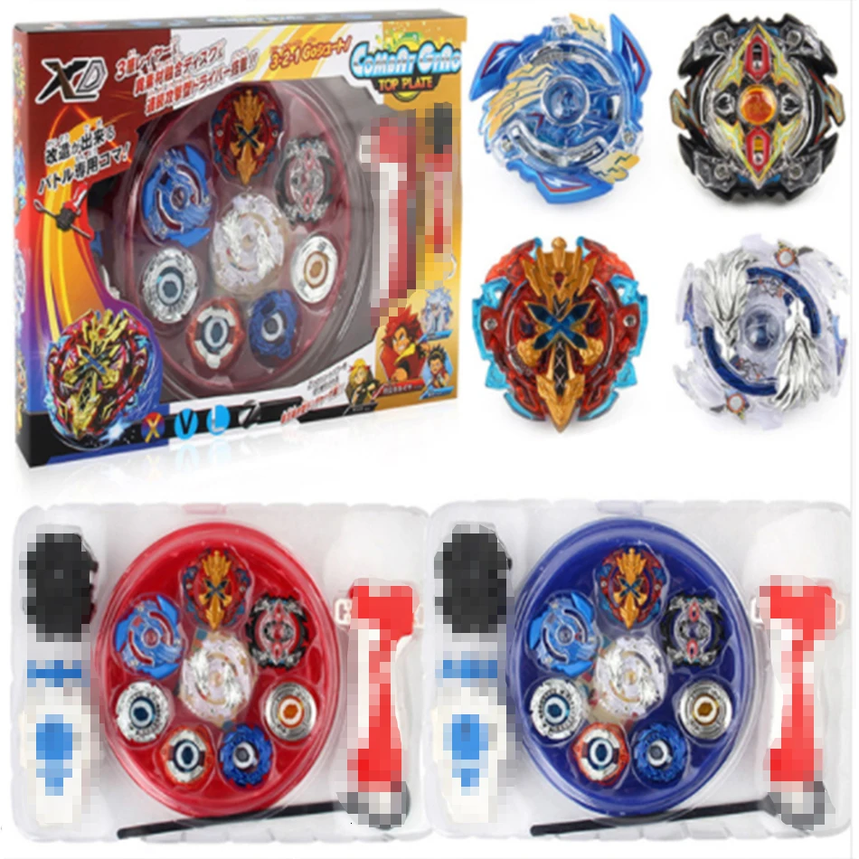 Оригинальная коробка Beyblade Burst для продажи Металл Fusion 4D с пусковым устройством и Bayblade Арена стадион спиннинг Топ Набор Детские игры игрушки