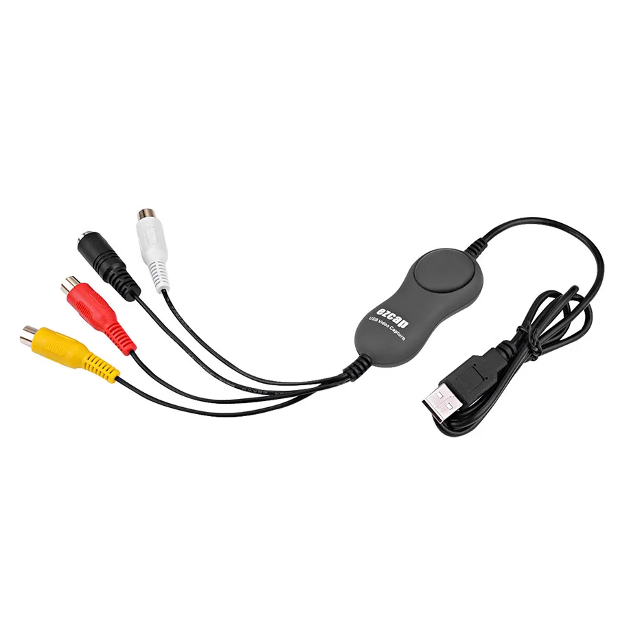EZCAP 159 Audio Grabber Capture Analog Video from VHS Camcorder Game box to digital file Support Windows10 8 7 MAC OS 64 Bit